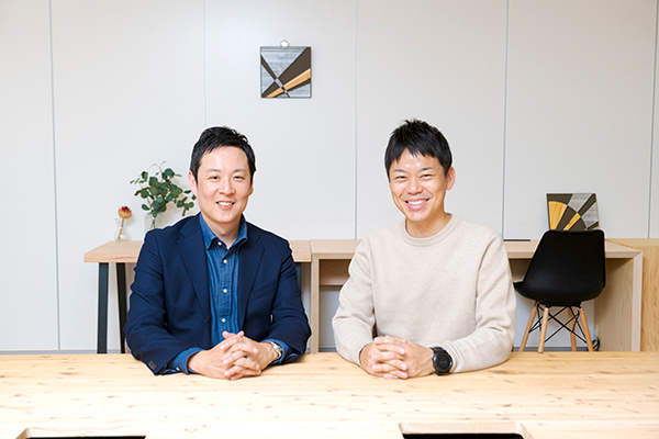 写真:稲葉と田中